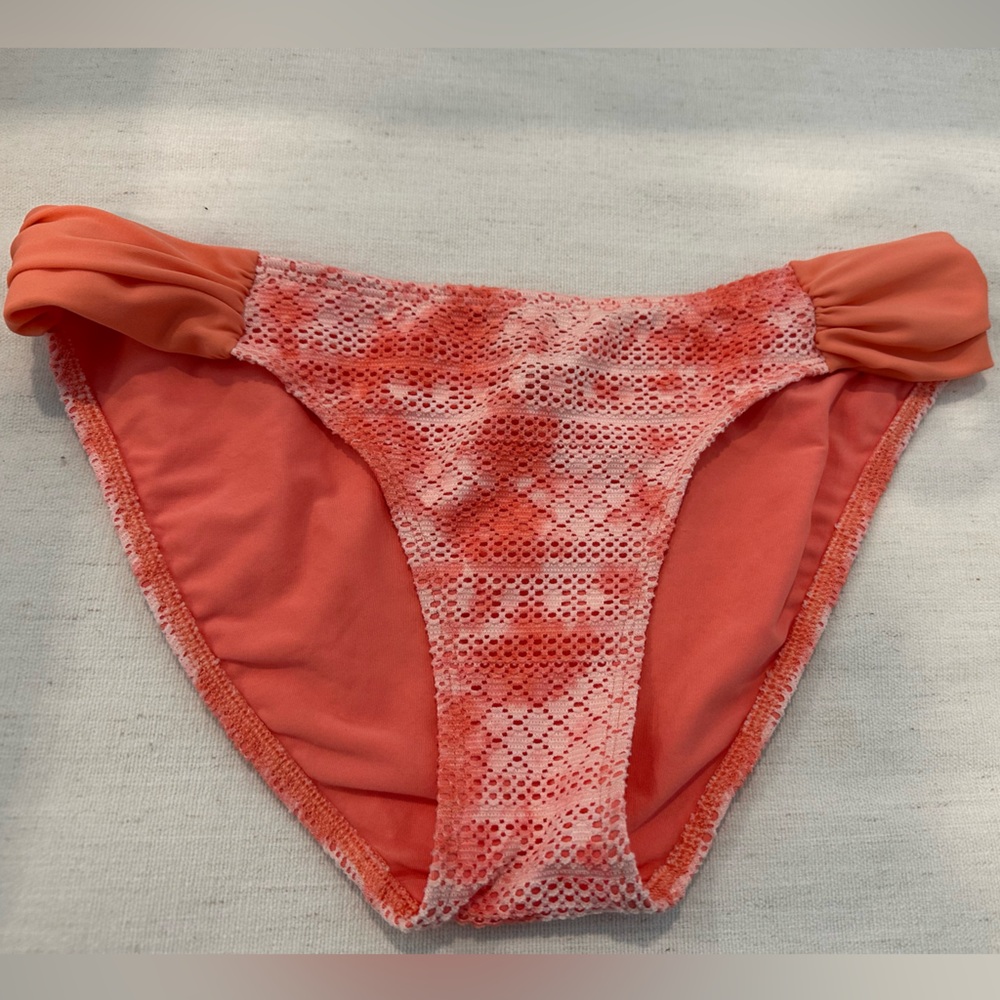 Aerie Coral Lace Bikini Bottom